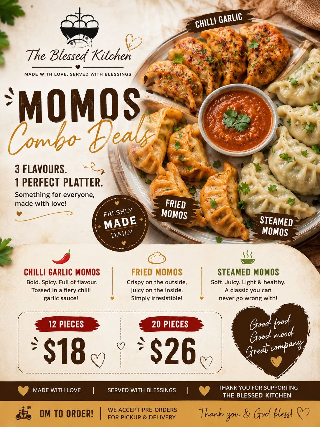 Chilli Garlic Momos