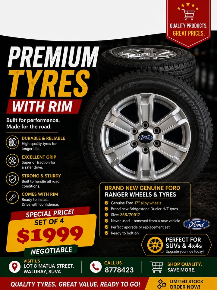 Premium Tyres with Rim For Sale!!!
