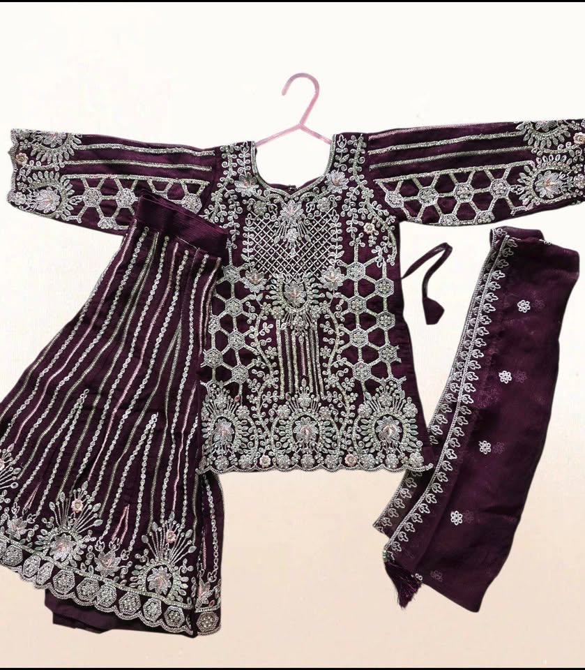 Ladies and kids matching kameez set
