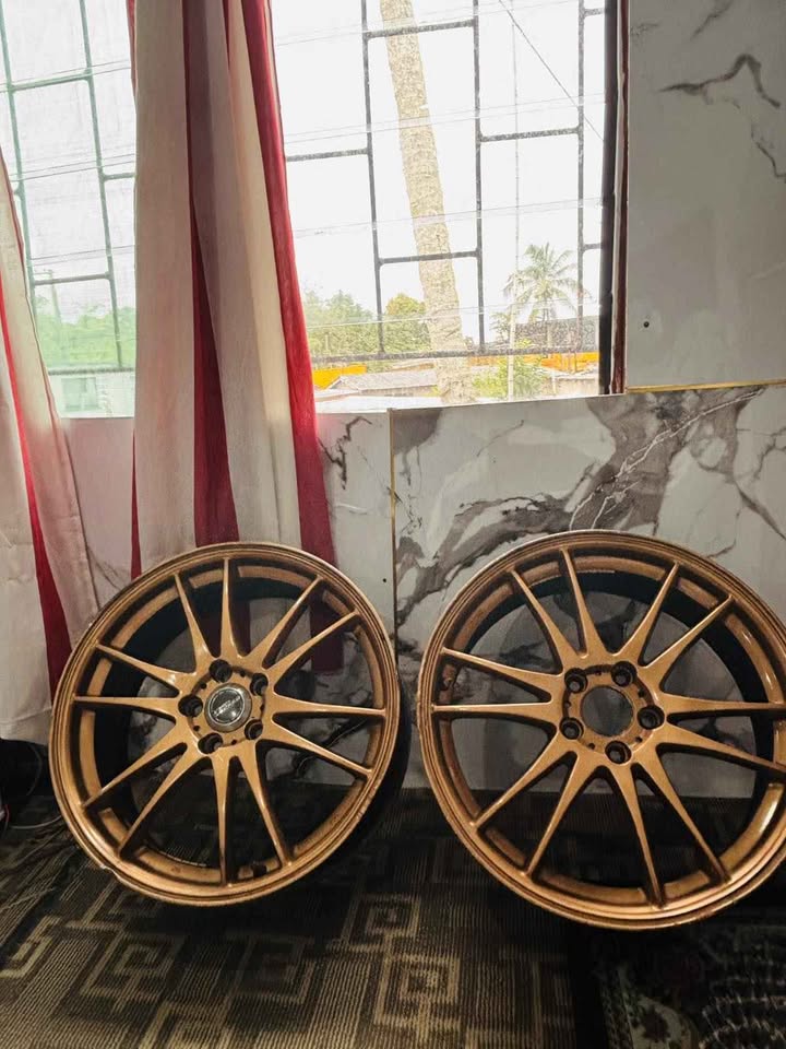 5x100 TE37's Rota's with 2 Offset camber piece meg wheel