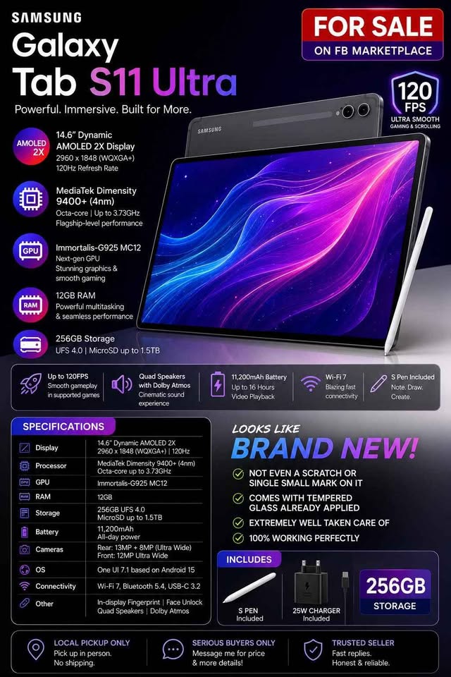 Samsung s11 ultra for sale