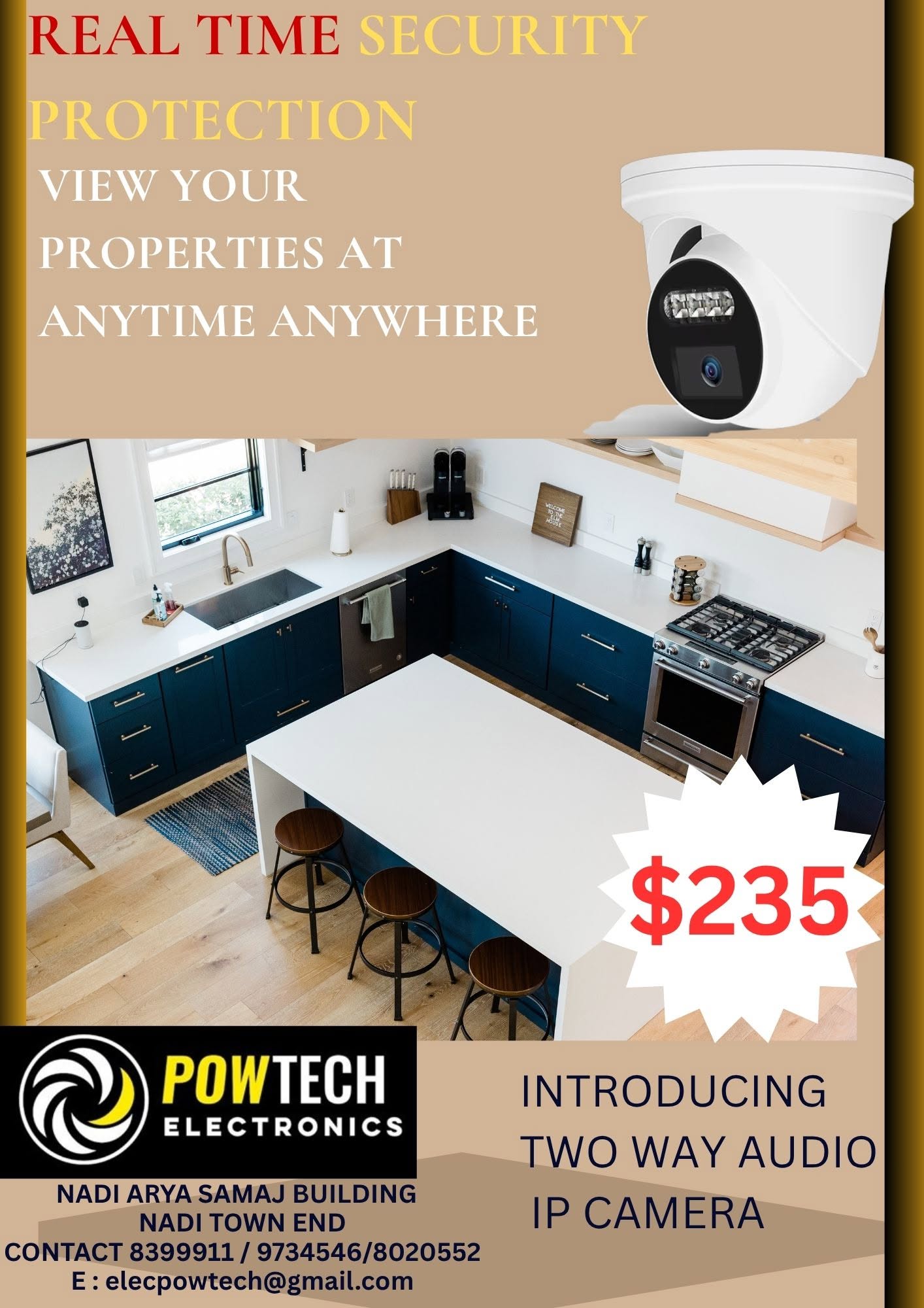 2-way audio IP cameras