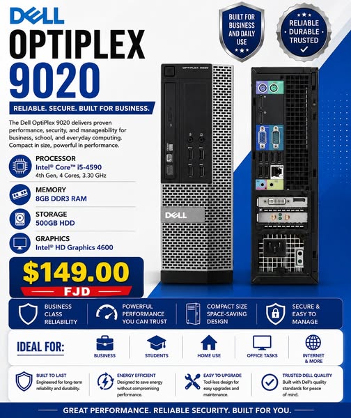 DELL OPTIPLEX 9020 – ONLY $149.00 FJD