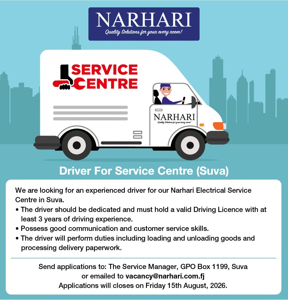 Service Centre Driver (Suva)