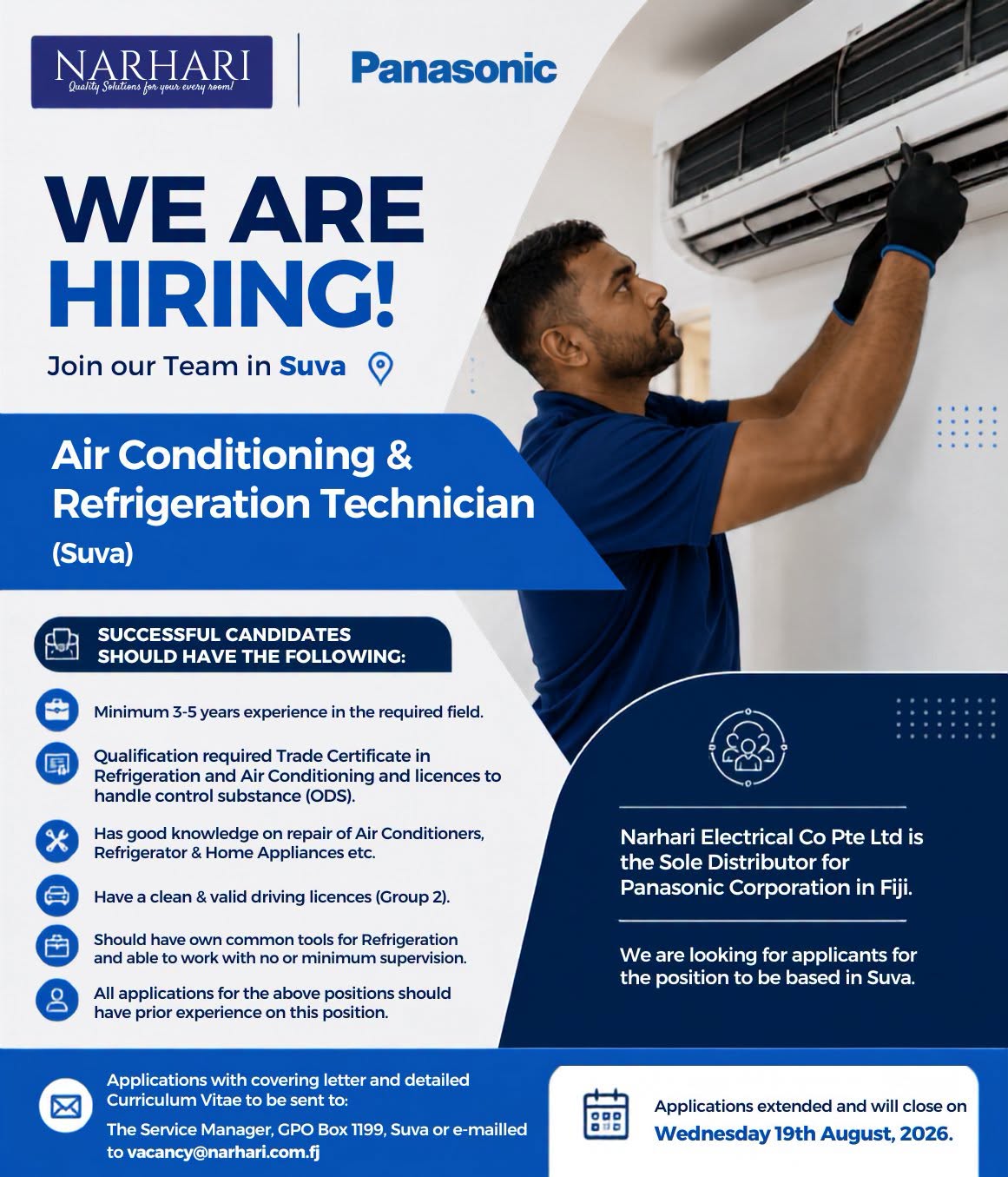 Aircon & Refrigeration Technician