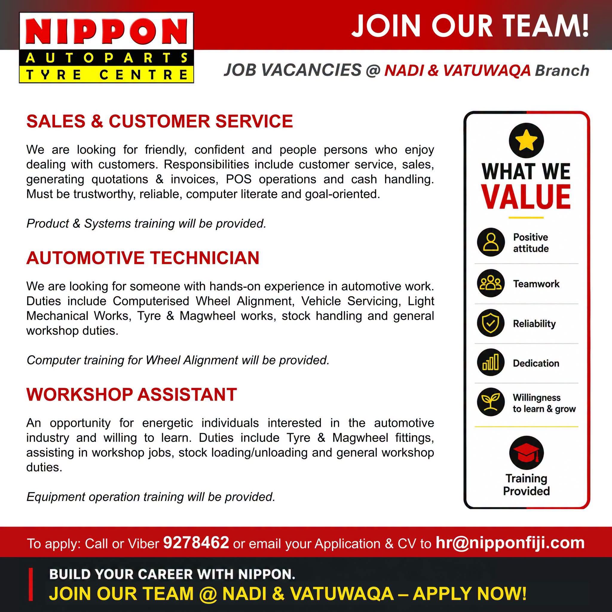 Sales & Customer Service