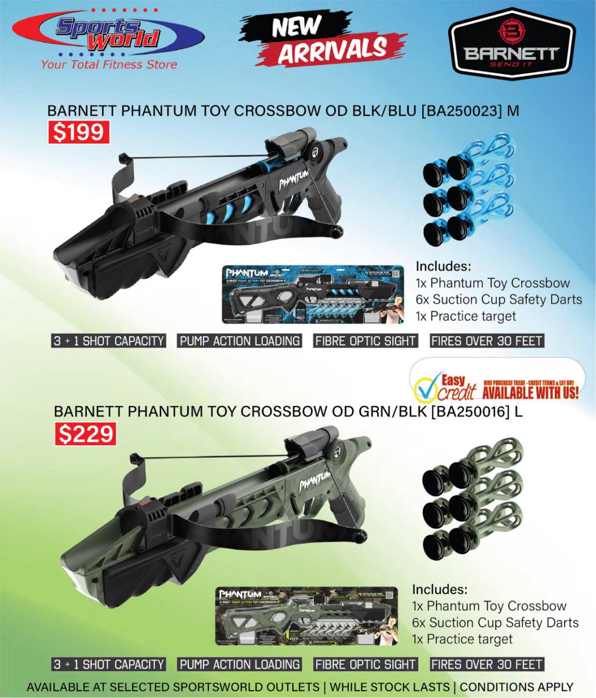 NEW ARRIVALS AT SPORTSWORLD