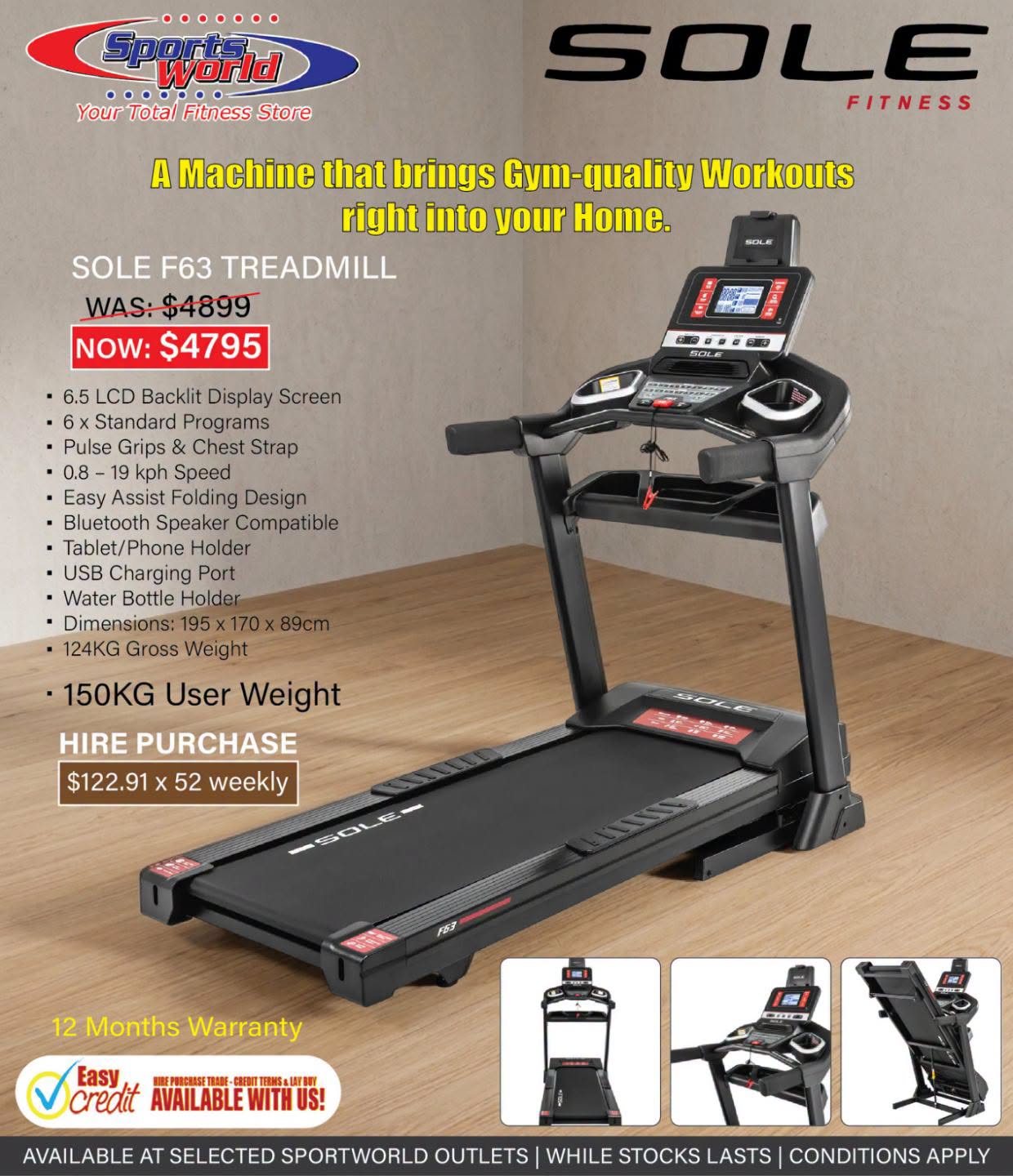SOLE F63 Treadmill