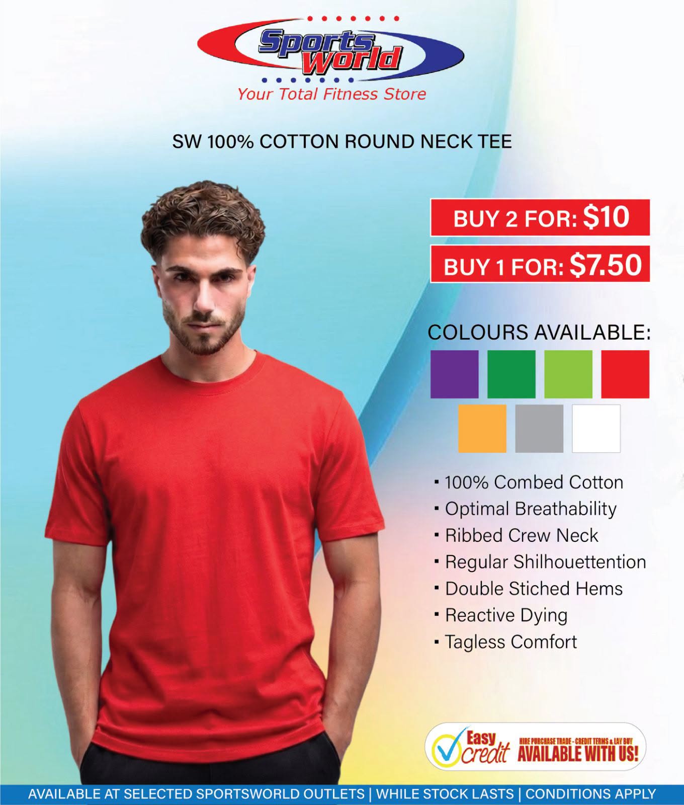 Cotton Round Neck Tee