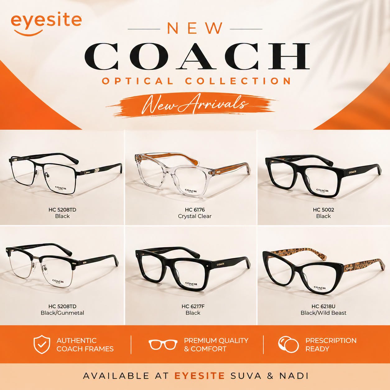 Coach Optical Collection