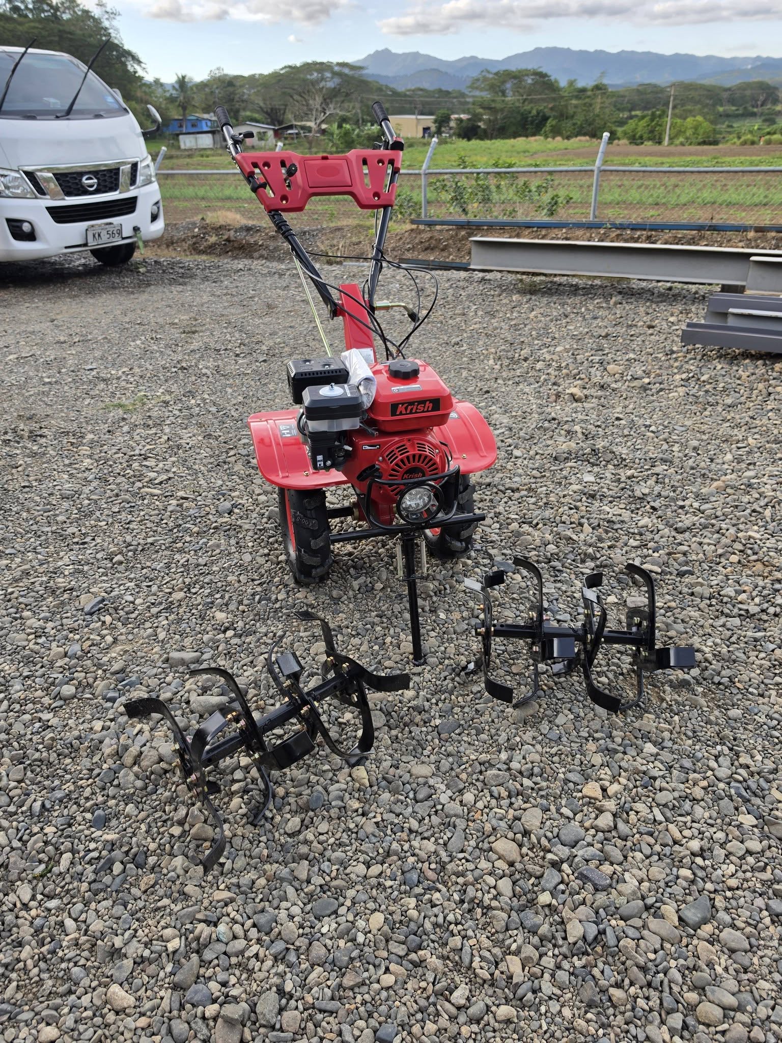 POWERFUL 7HP GASOLINE ROTAVATOR SET