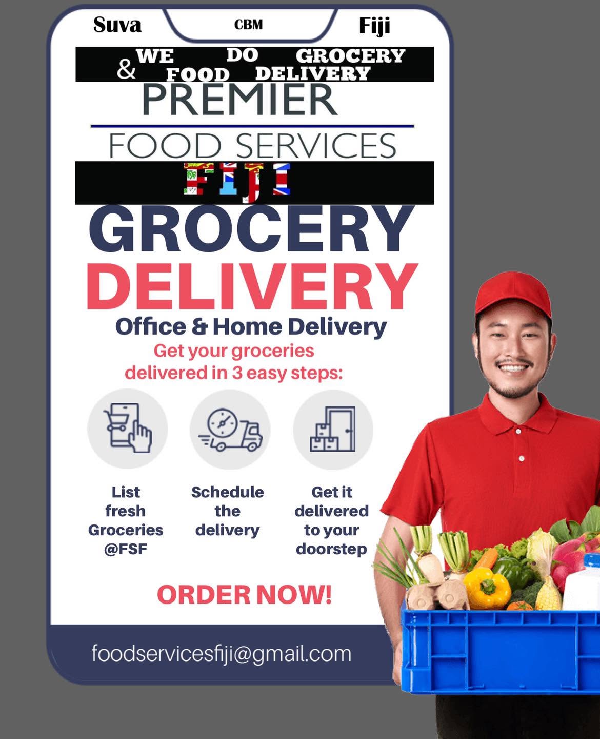 Food Services Fiji - Delivery on the door