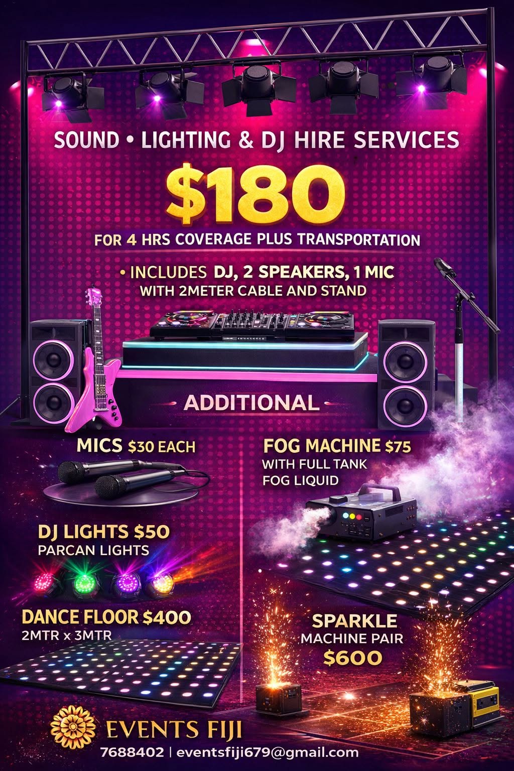 Turn up the vibe with Events Fiji